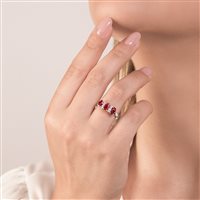 Anneau Mirco Visconti Femme in Or blanc Rubino 1.85 Ct LF388/ R - LF388/ R